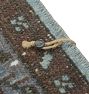 Vintage Allover Handknotted Blue Wool Rug - 9'11&quot; x 6'