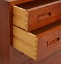 Vintage Danish Midcentury 4-Drawer Dresser