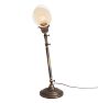 Vintage Desk Lamp Task Style with Articulating Joints and Glass Clamshell Shade