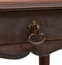 Vintage Louis XIII Oak Side Table with Pronounced Finial