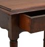 Vintage Louis XIII Oak Side Table with Pronounced Finial