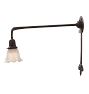 Vintage Overaching Wall Sconce 22&quot; Projection 2 Lights and Large Decorative Wall Mount