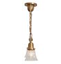 Vintage Pendant 2-Light with Spreader and Clear Glass Shades