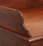 Vintage Scottish Walnut Hall Entry Table with Turned Legs and Wide Gallery