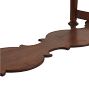 Vintage Scottish Walnut Hall Entry Table with Turned Legs and Wide Gallery