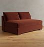 Sublimity Armless Sofa Sectional Component, Classic - Bench Cushion - Vance Velvet Paprika