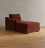 Sublimity Chaise Sectional Component, Studio - Left Arm Chaise - Vance Velvet Paprika
