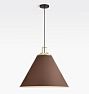 Butte 24" Cone Pendant, Matte Umber Shade