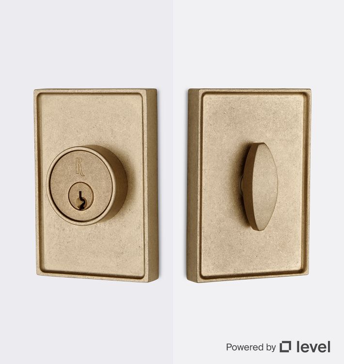 Maverick Deadbolt, Level Lock - Champagne Bronze