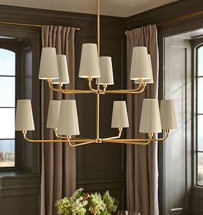 Ansel 12-Light 2-Tier Chandelier | Rejuvenation