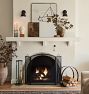 Industrial Round Fireplace Tool Set