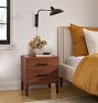 Hosford Walnut 2-Drawer Nightstand