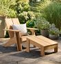 Vaughn Teak Outdoor Adirondack Ottoman