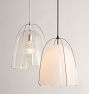 Haleigh 8" Pendant, Glass Shade
