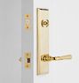 Putman Octagonal Lever / Lever Exterior Door Hardware Tube Latch Set