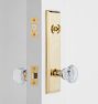 Putman Octagonal Knob / Knob Exterior Door Hardware Tube Latch Set