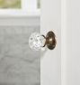 Tate Octagonal Crystal Knob Tube Latch Interior Door Set