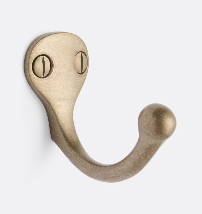Vernon Single Coat Hook, Champagne Bronze