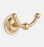 Naomi Double Hook, Aged Brass