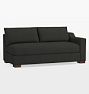 Sublimity Sectional Arm Sofa, Studio - Bench Cushion - Performance Aspen Flannel Charcoal