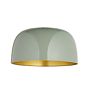 Dekum 11" Gloss Rosemary Exterior / Brass Interior Dome Shade