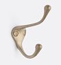 Vernon Double Coat Hook, Champagne Bronze