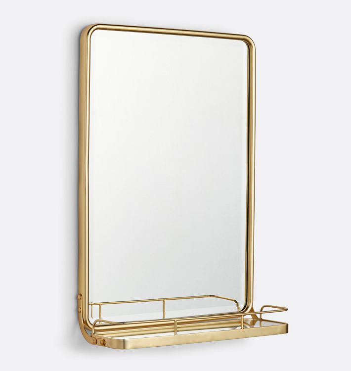 Hanford Mirror, 17" x 25" - Aged Brass