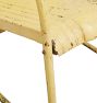Vintage Cantilevered Steel Patio Chair in Cream Yellow