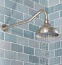 17-1/4" Wall Mount Gooseneck Shower Arm with 6" Shower Head