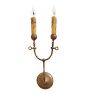 Antique Victorian Converted Gas Double Candle Sconce