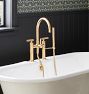 Tiburon Deck Mounted Tub Filler With Handshower