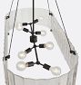 Willamette 60" Linear Chandelier, Clear Glass
