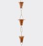 Fluted Flower Rain Chain