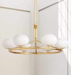 【美品通電確認済み】ZEKOO glass chandelier シャンデリエ 04-H-72
