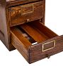 Vintage 2 Drawer File Cabinet in Quartersawn Oak