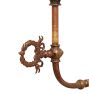 Antique Victorian Converted Gas Double Candle Sconce
