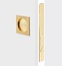 Gorge Passage Pocket Door Set - Aged Brass
