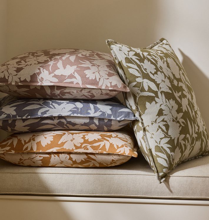 Catherine Floral Jacquard Pillow Cover
