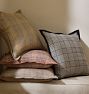 Woven Plaid Silk Pillow Cover