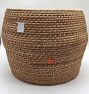 Open Box: Rinna Rattan Round Basket, 22"D x 16"H - Natural