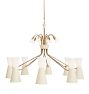Colossal Vintage 24-Light Mid-Century Chandelier in Cream