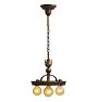 Vintage Chandelier Romance Revival 3 Light Bare Bulb Ring