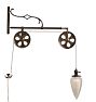 Vintage Lamp Industrial Wall Bracket Dental Swing Arm With Pulleys