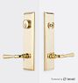 Putman Exterior Octagonal Lever Tube Latch Door Set with Level Bolt, Smart home technology, UN UN 2.375