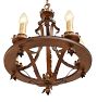 Vintage 5-Light Classical Revival Candle Chandelier