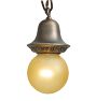 Vintage Traditional 2-Light Bare-Bulb Flush Mount