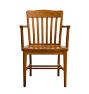 Vintage Traditional Banker Style Oak Dining Chair