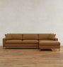 Greyson Leather Chaise Sectional