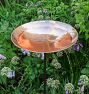Hammered Copper Birdbath