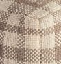 Plaid Wool Pouf